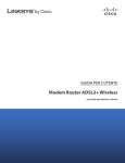 Wireless ADSL2+ Modem Router User Guide