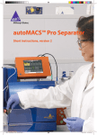 autoMACS Pro Separator Instructions