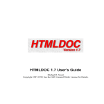 HTMLDOC 1.7 User's Guide