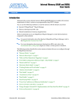 Internal Memory (RAM and ROM) User Guide