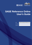 SAGE Reference Online User's Guide