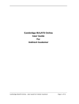 Cambridge BULATS Online User Guide For Indirect Customer
