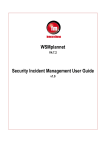 WSMplannet Security Incident Management User Guide V4.7.2 dv1.0