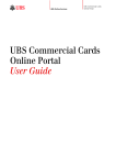 UBS Commercial Cards Online Portal User Guide