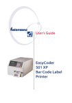 User's Guide EasyCoder 501 XP Bar Code Label Printer