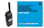 MOTOTRBO DP4600/DP4601 Mono Display Portable User Guide