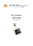 DIS-1 Dosimeter USER'S GUIDE