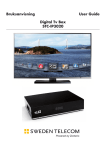 Bruksanvisning User Guide Digital Tv Box STC-IP3020