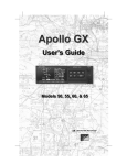 Apollo GX 60 User Guide