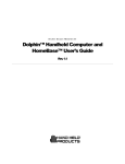 Dolphin™ Handheld Computer and HomeBase™ User's Guide