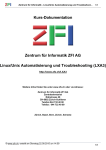 Kurs-Dokumentation Zentrum für Informatik ZFI AG Linux/Unix
