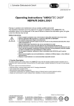 Operating Instructions "AKKUTEC 2420" NBPA/R