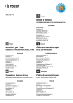 Istruzioni per l'uso Operating Instructions Mode d'emploi