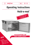 Operating instructions Hold-o-mat®
