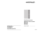 Operating instructions Weishaupt Thermo Condens WTC 15