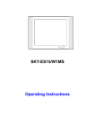 SKY-ES15/W1MS Operating Instructions