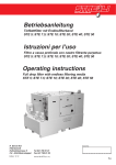 Betriebsanleitung Istruzioni per l'uso Operating instructions