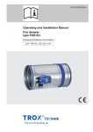 Operating and Installation Manual Fire damper type FKR-EU