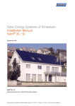 Solar Energy Systems of Schweizer: Installation Manual Solrif XL / D