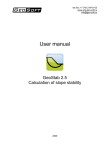 User manual. GeoStab New - GeoSoft