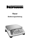 Nav XT User Manual - Hofmann AG, Langenthal