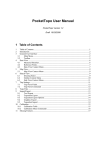 PocketTopo User Manual - Paperless Cave Surveying