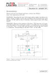 Datasheet for #sb6267 DN Recommendations