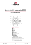 Automatic Chronographs COSC User's Manual