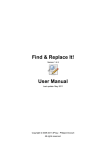 Find & Replace It! User Manual