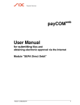 User Manual payCOMweb SEPA Direct Debit V1.5