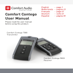 Comfort Contego User Manual
