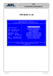 SYSTEM BIOS USER MANUAL