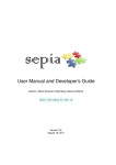 SEPIA User Manual and Developer's Guide