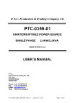 PTC-0359 User Manual