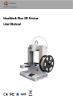 IdeaWerk Plus 3D Printer User Manual