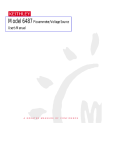 Model 6487 Picoammeter/Voltage Source User's Manual