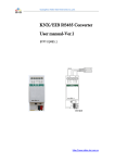 KNX/EIB RS485 Converter User manual-Ver.1