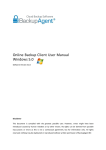 Online Backup Client User Manual Windows 5.0