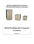 M5100-PR & M5208 USB 3.0 Duplicator User Manual