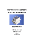 User Manual 360° Inclination Sensors with CAN Bus