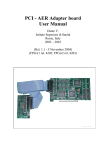 PCI - AER Adapter board User Manual