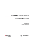 DSP56303 User's Manual - Instrumentation Projects