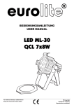 EUROLITE LED ML-56 RGBW 36x3W User Manual