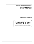 WAVECOM EasySat System Software V1.2 User Manual