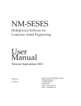 NM-SESES User Manual - Numerical Modelling GmbH