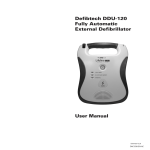 Defibtech DDU-120 Fully Automatic External Defibrillator User Manual