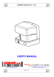 USER'S MANUAL