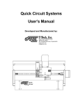 Quick Circuit Systems User's Manual