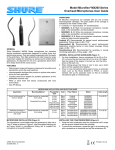 Model Microflex&reg; MX200 Series Overhead Microphones User Guide