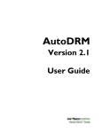 AutoDRM Version 2.1 User Guide
